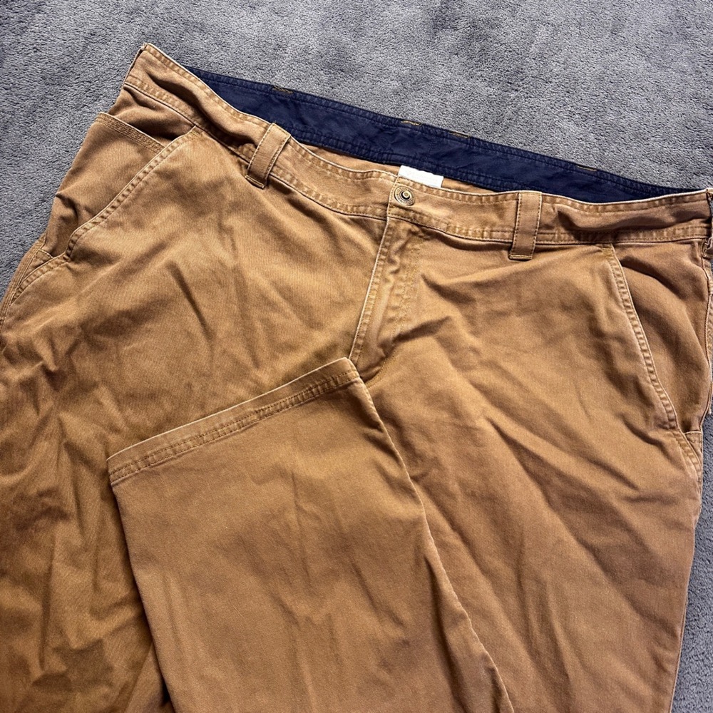 Columbia Utility Pants Mens 40x30 Brown Regular Fit Cotton Stretch Workwear